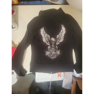 Harley-Davidson - Full Zip Jacket w/ Hood- Women’s Size Small Eagle